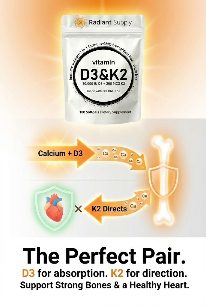 Radiant Supply: Total Structural Defense (D3 + K2)